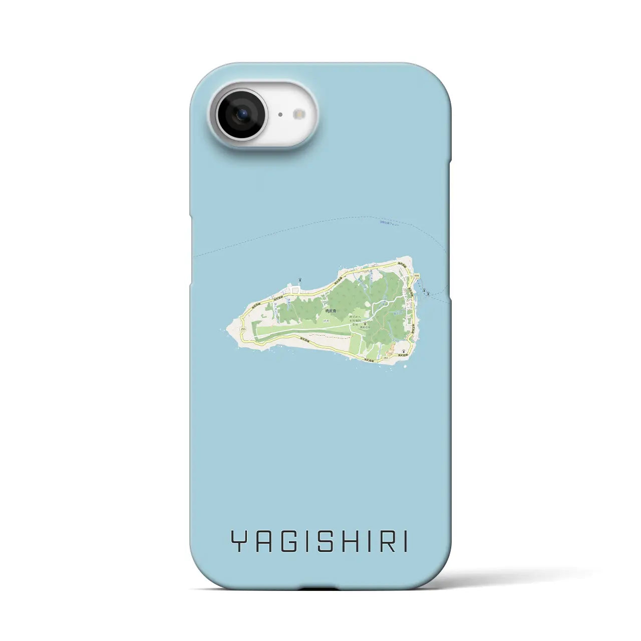 【焼尻(北海道)】地図柄iPhoneケース(バックカバータイプ)