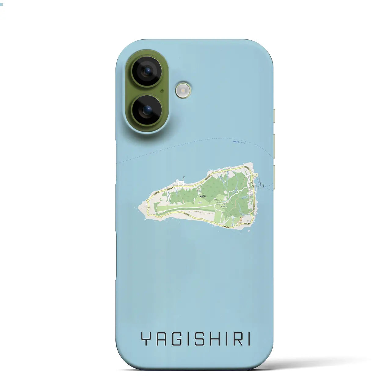 【焼尻(北海道)】地図柄iPhoneケース(バックカバータイプ)