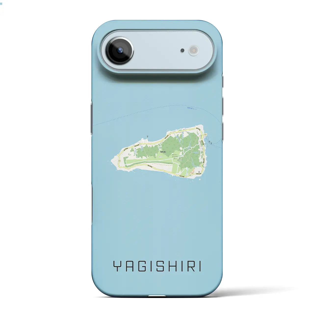 【焼尻(北海道)】地図柄iPhoneケース(バックカバータイプ)