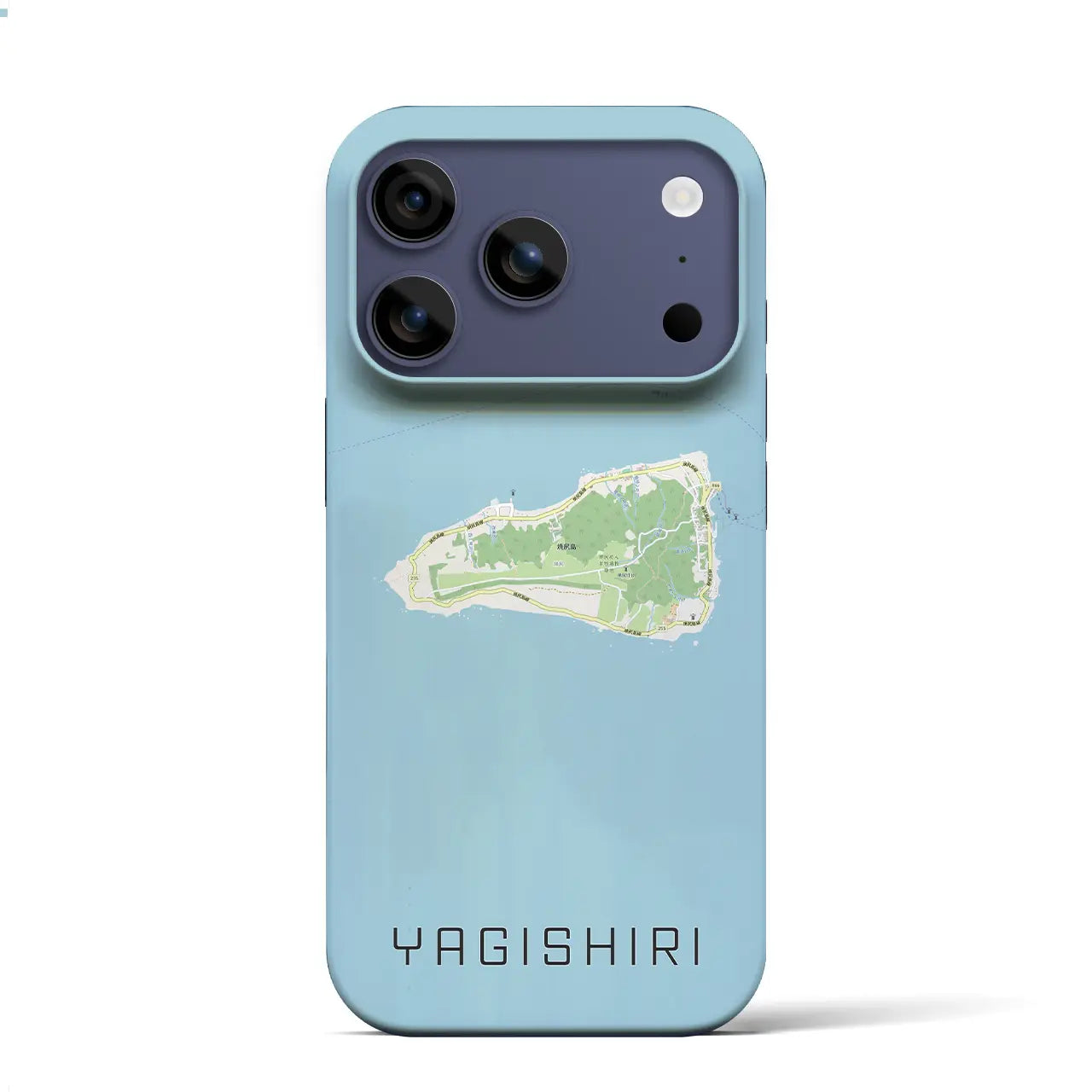 【焼尻(北海道)】地図柄iPhoneケース(バックカバータイプ)
