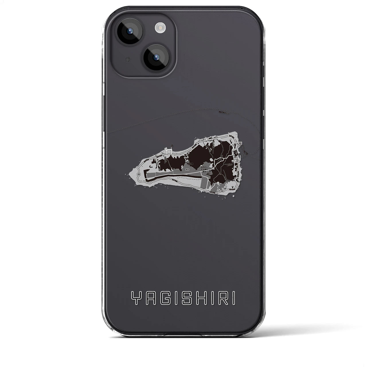 【焼尻(北海道)】地図柄iPhoneケース(クリアタイプ)