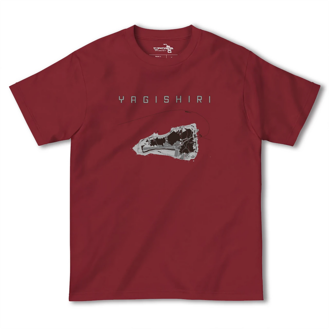 【焼尻(北海道)】地図柄ヘビーウェイトTシャツ