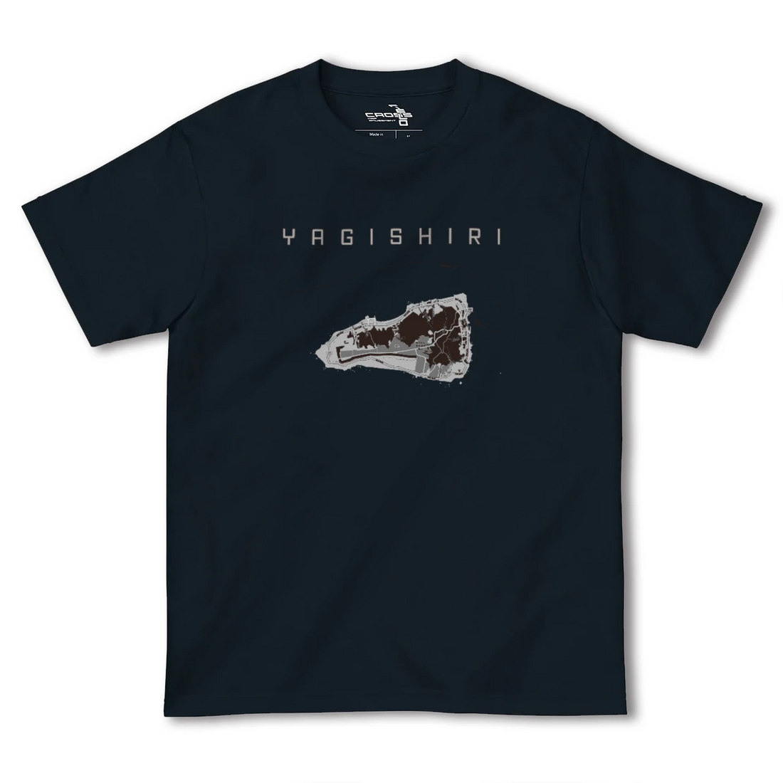 【焼尻(北海道)】地図柄ヘビーウェイトTシャツ