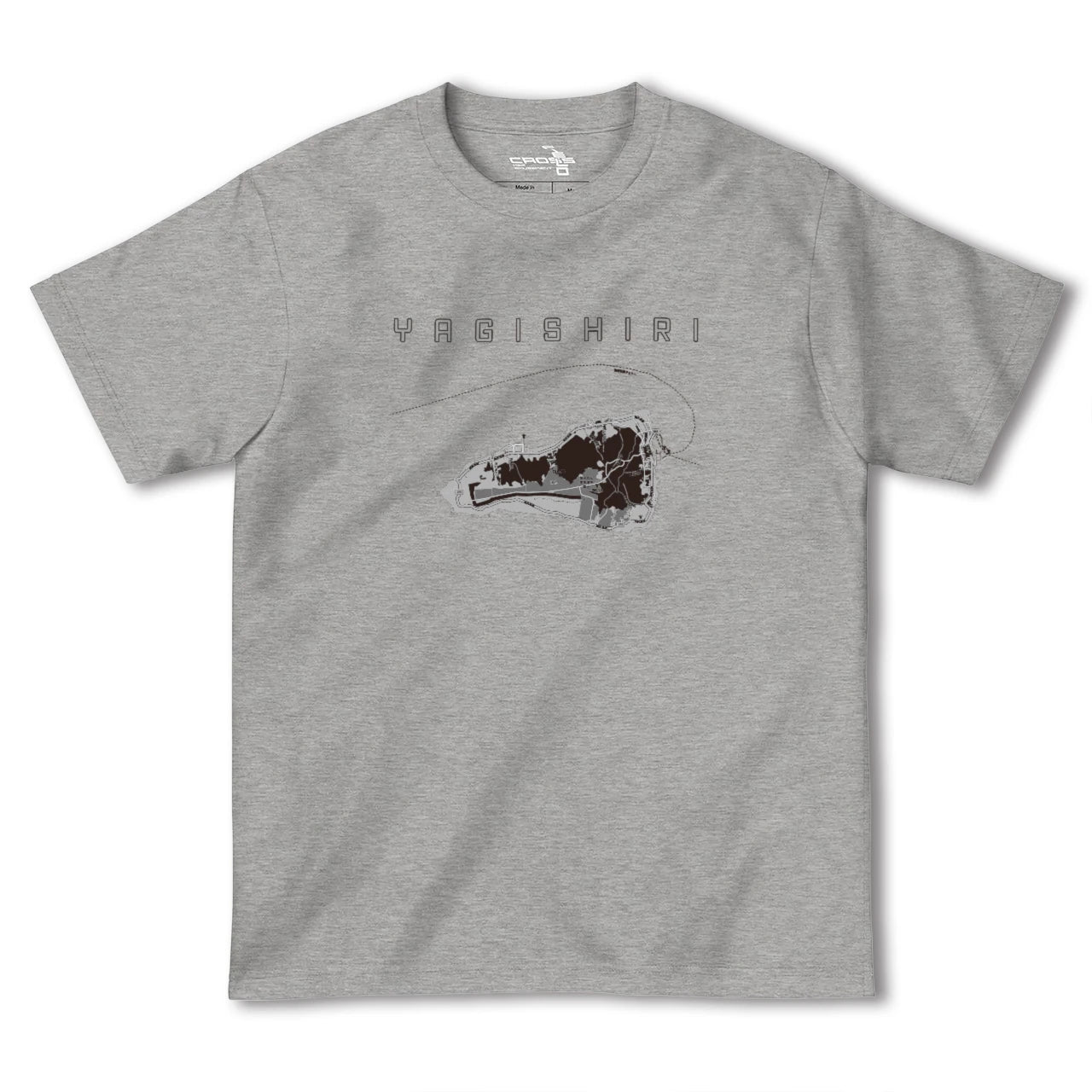【焼尻(北海道)】地図柄ヘビーウェイトTシャツ