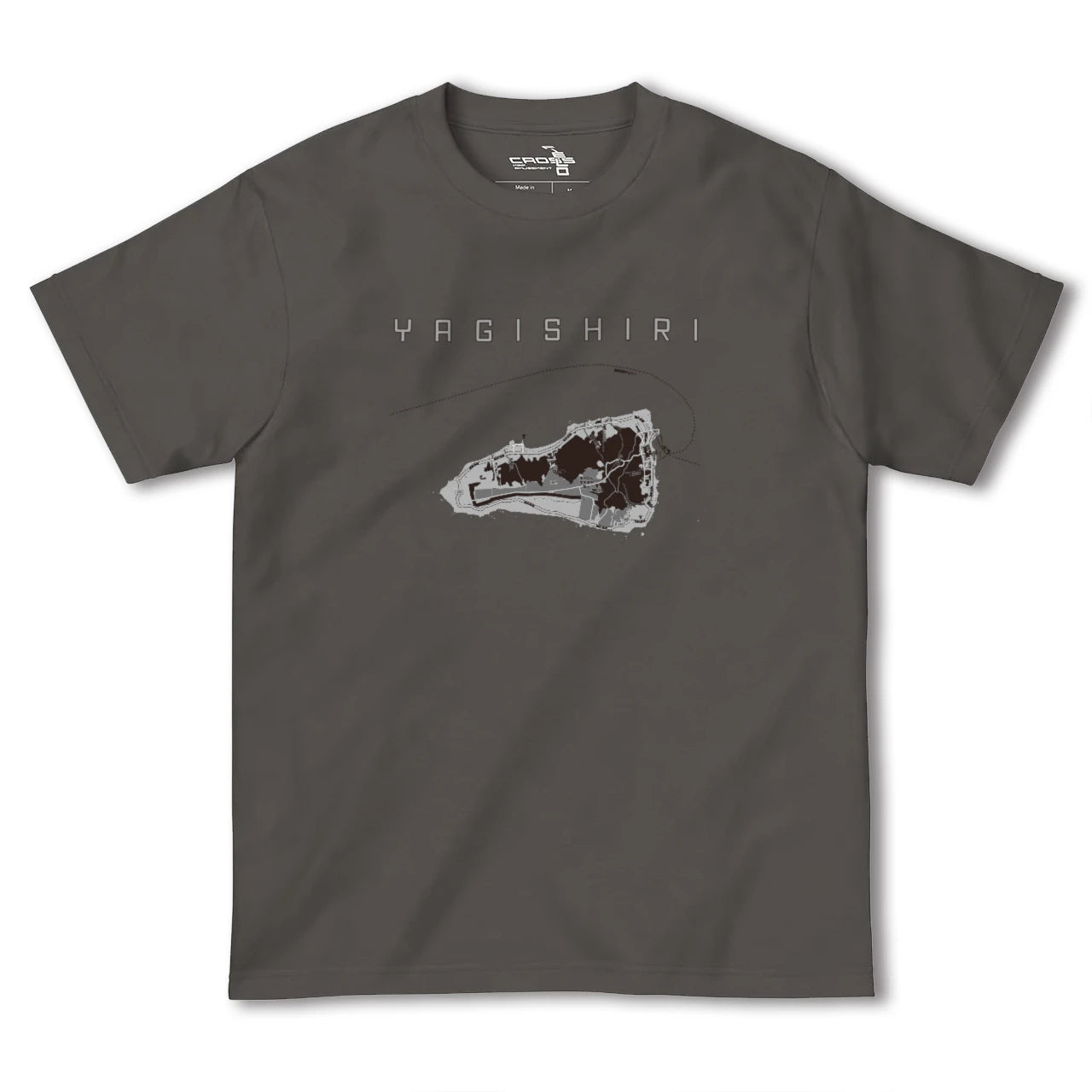 【焼尻(北海道)】地図柄ヘビーウェイトTシャツ