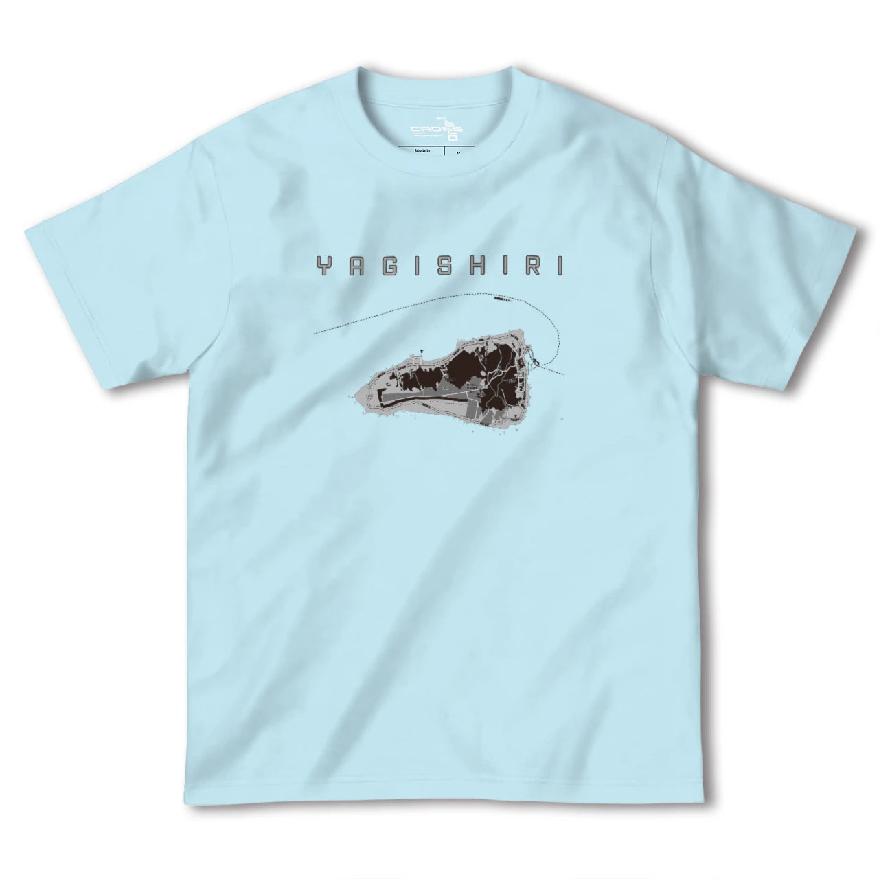 【焼尻(北海道)】地図柄ヘビーウェイトTシャツ