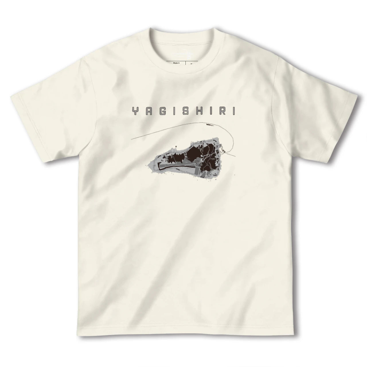 【焼尻(北海道)】地図柄ヘビーウェイトTシャツ
