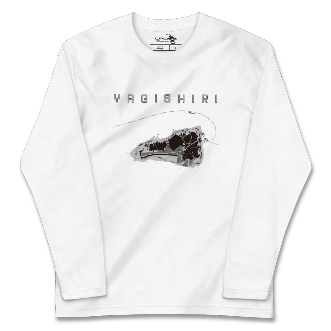 【焼尻(北海道)】地図柄ロングスリーブTシャツ