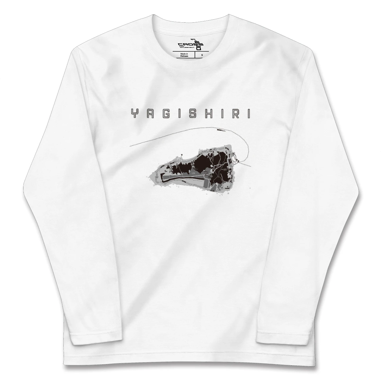 【焼尻(北海道)】地図柄ロングスリーブTシャツ