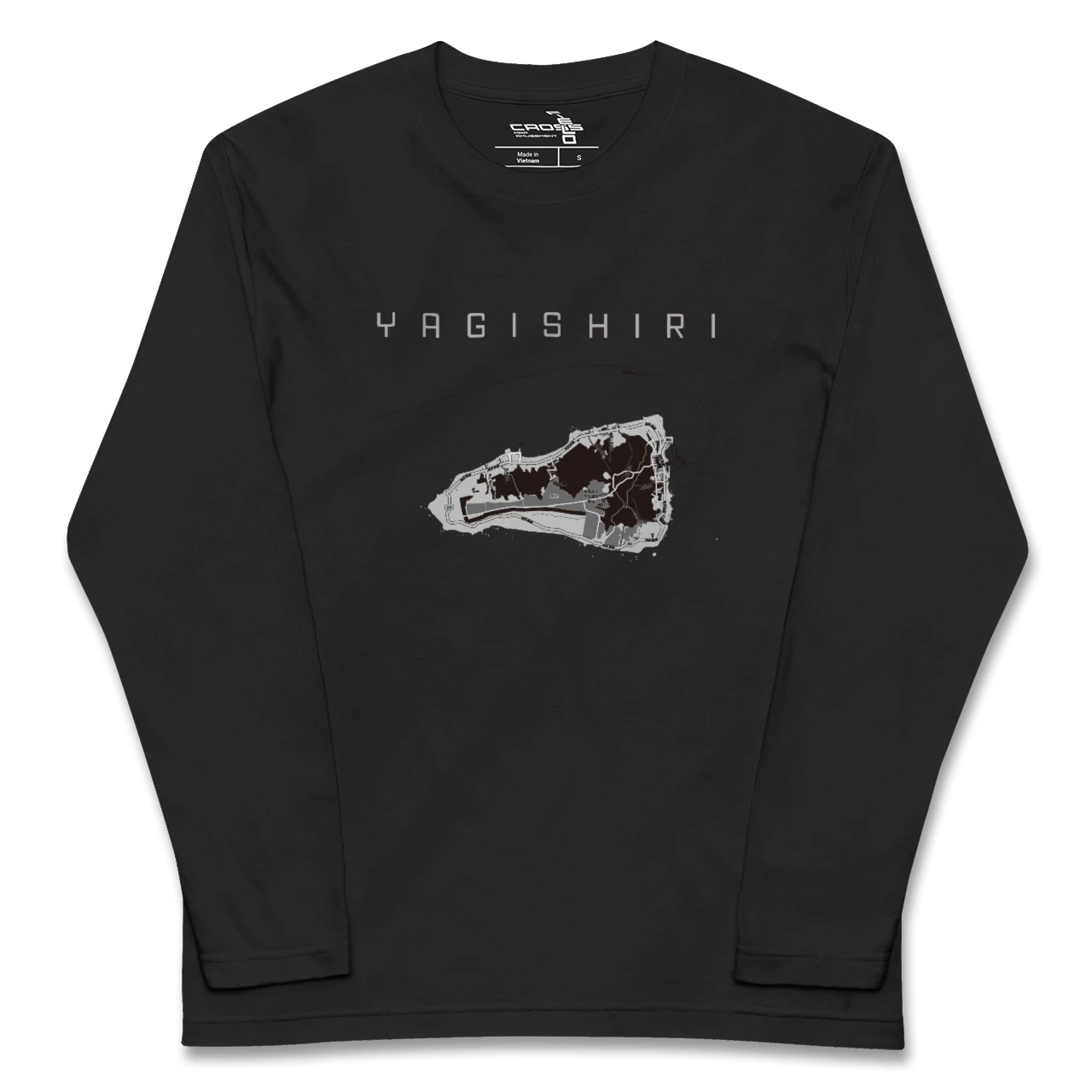 【焼尻(北海道)】地図柄ロングスリーブTシャツ