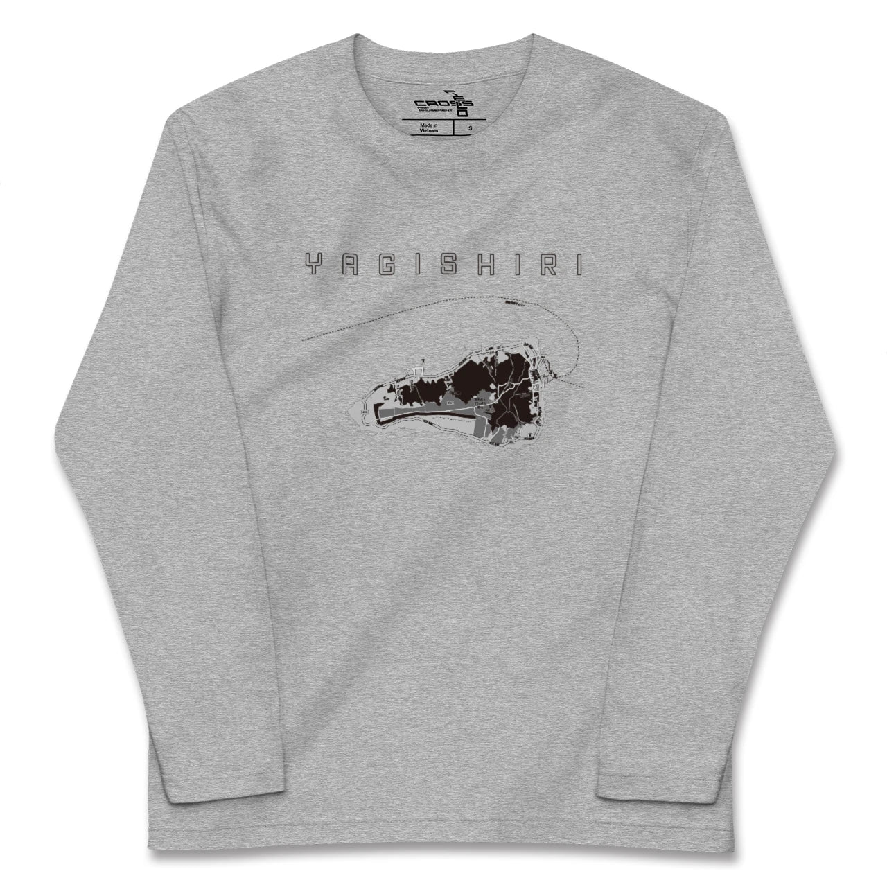【焼尻(北海道)】地図柄ロングスリーブTシャツ