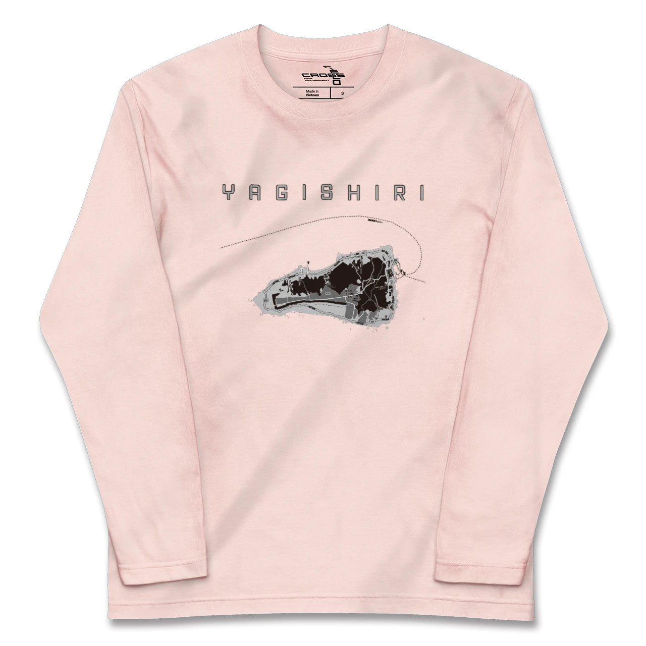 【焼尻(北海道)】地図柄ロングスリーブTシャツ