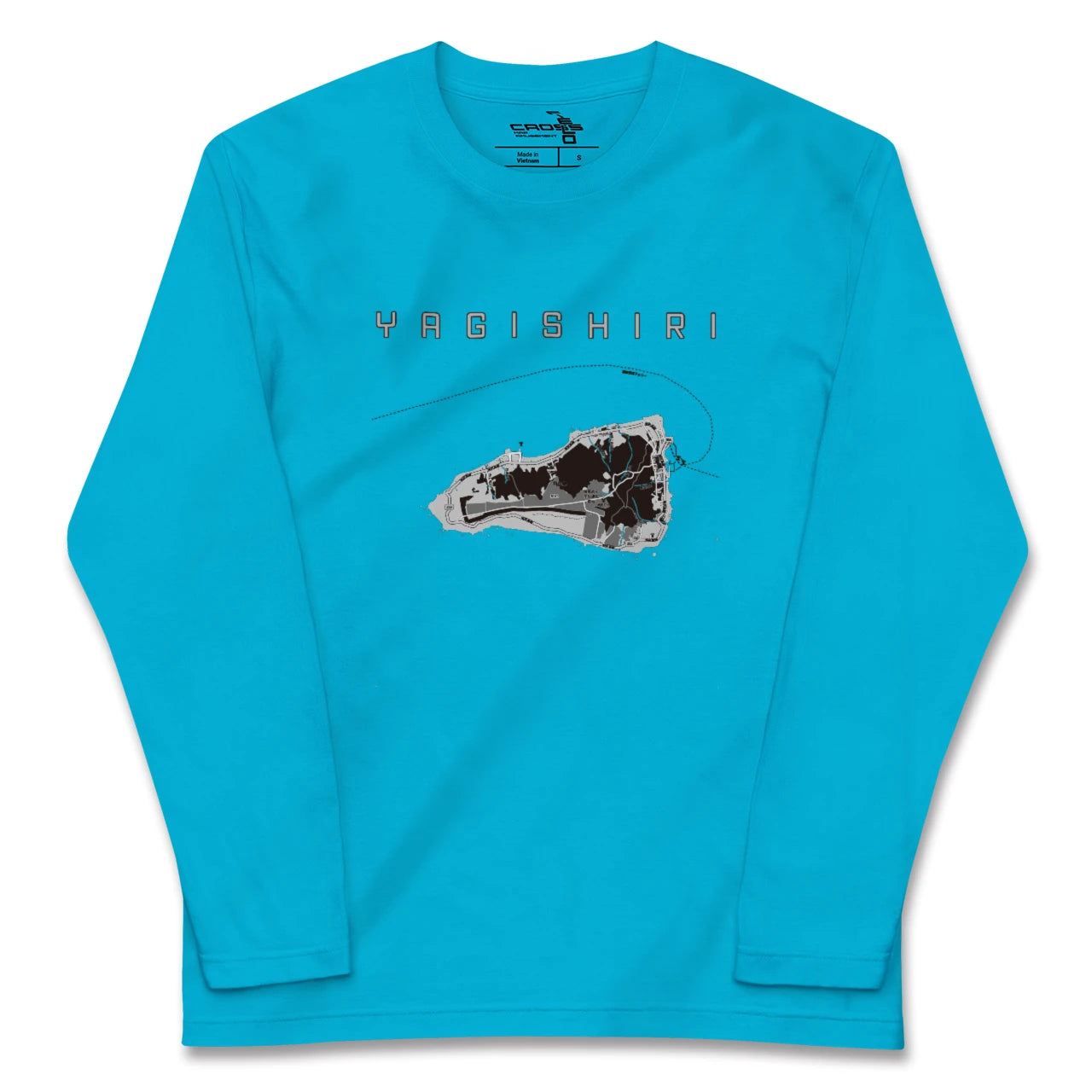 【焼尻(北海道)】地図柄ロングスリーブTシャツ