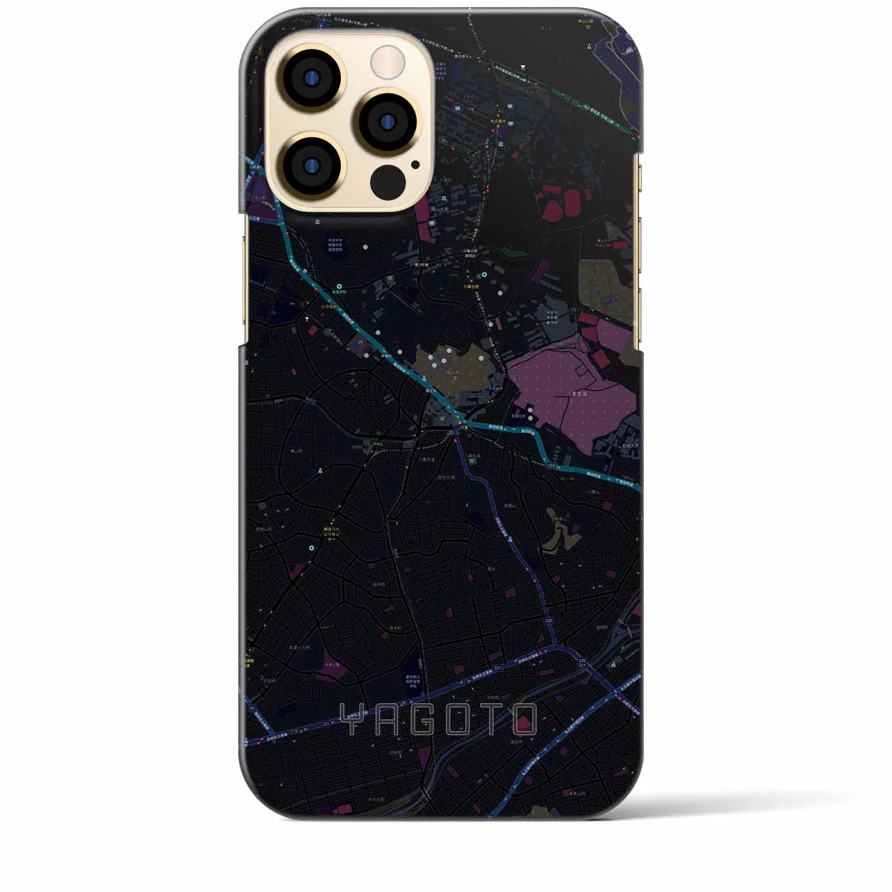 【八事(愛知県)】地図柄iPhoneケース(バックカバータイプ)