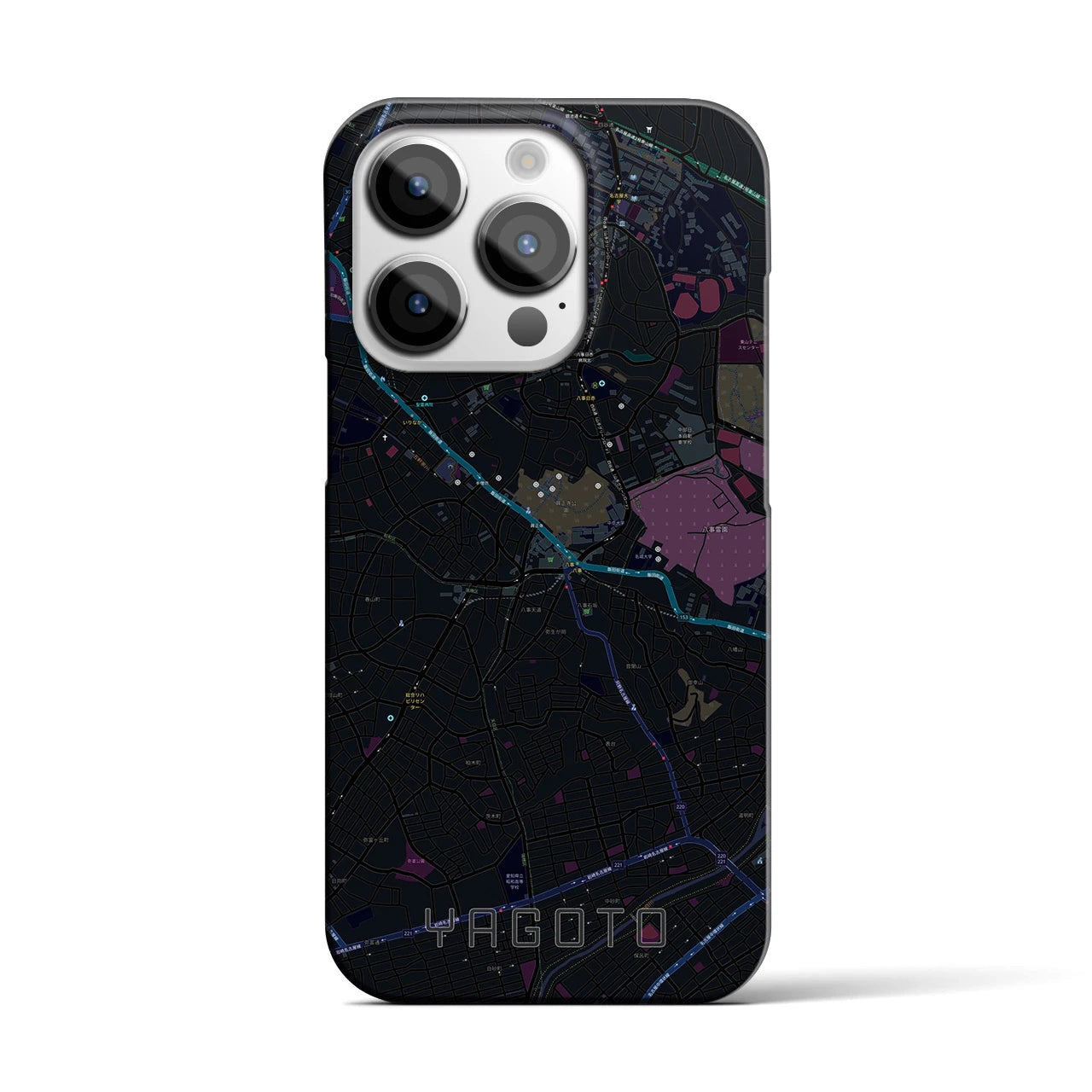 【八事(愛知県)】地図柄iPhoneケース(バックカバータイプ)