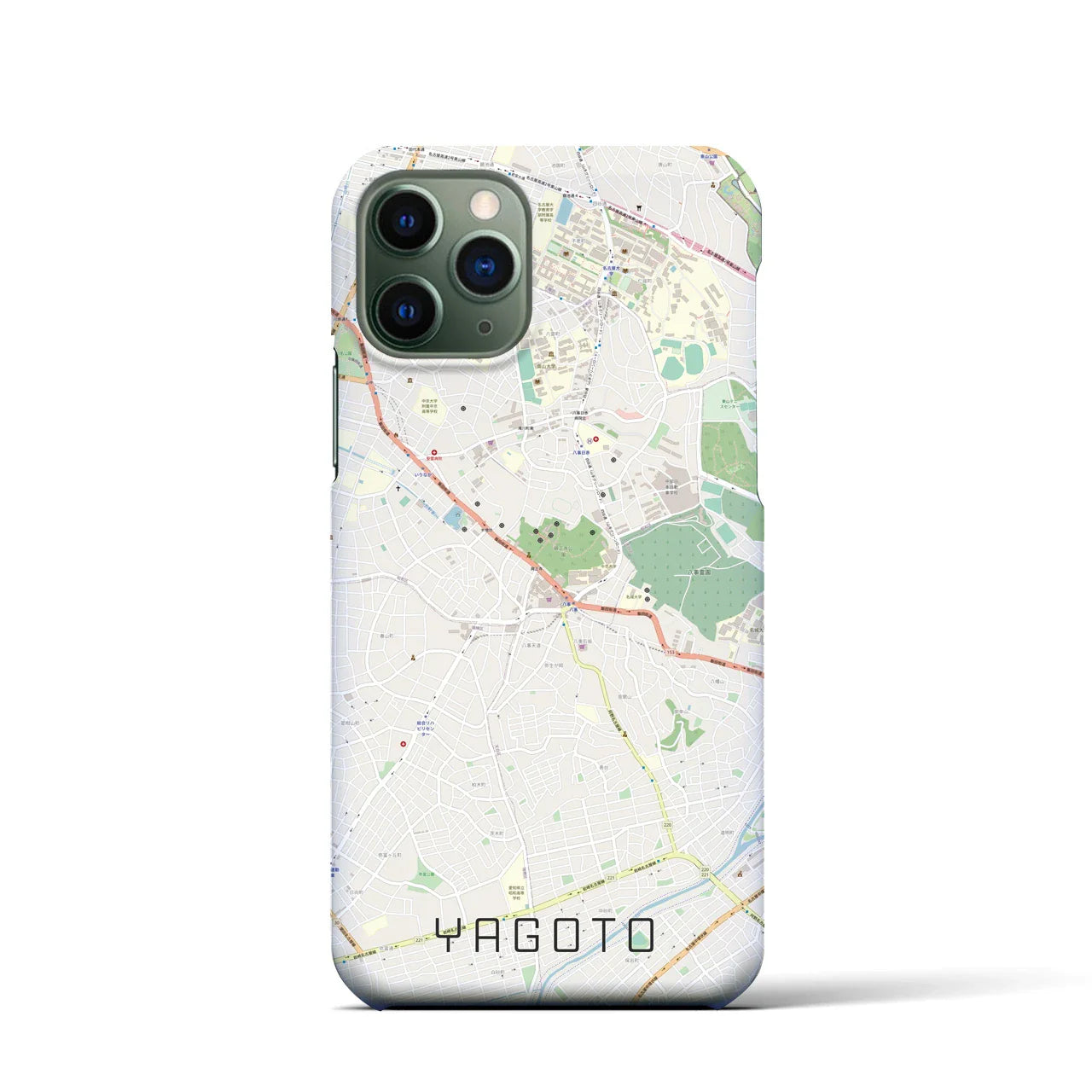 【八事(愛知県)】地図柄iPhoneケース(バックカバータイプ)