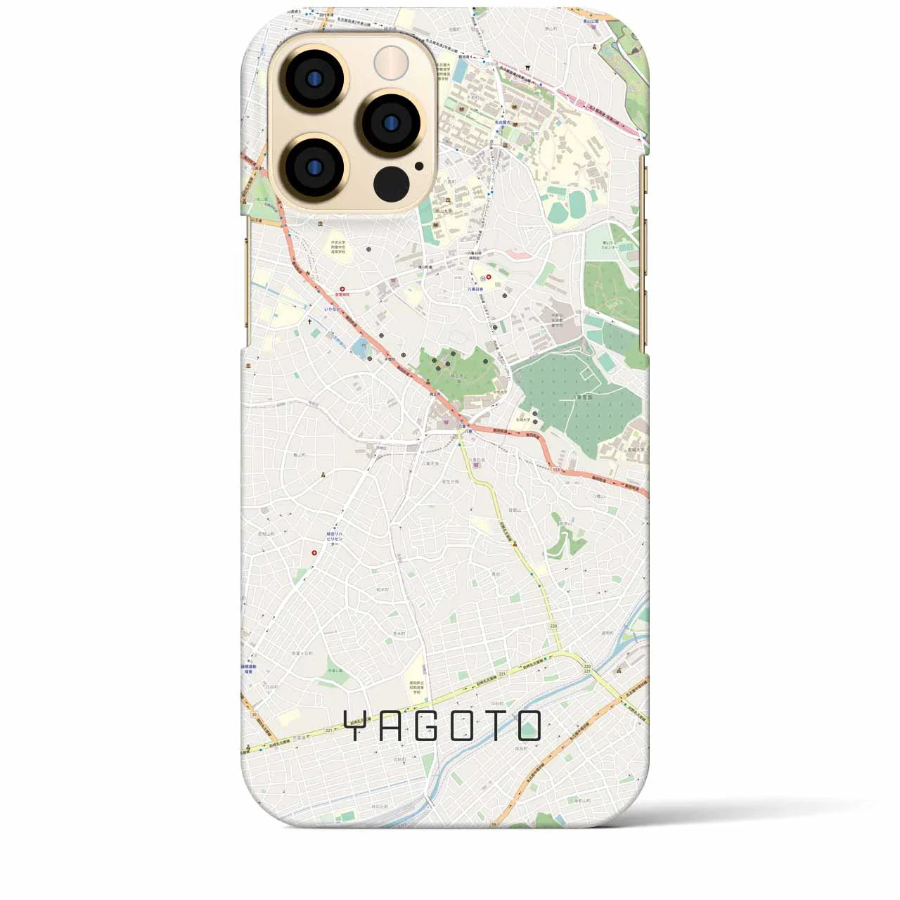 【八事(愛知県)】地図柄iPhoneケース(バックカバータイプ)