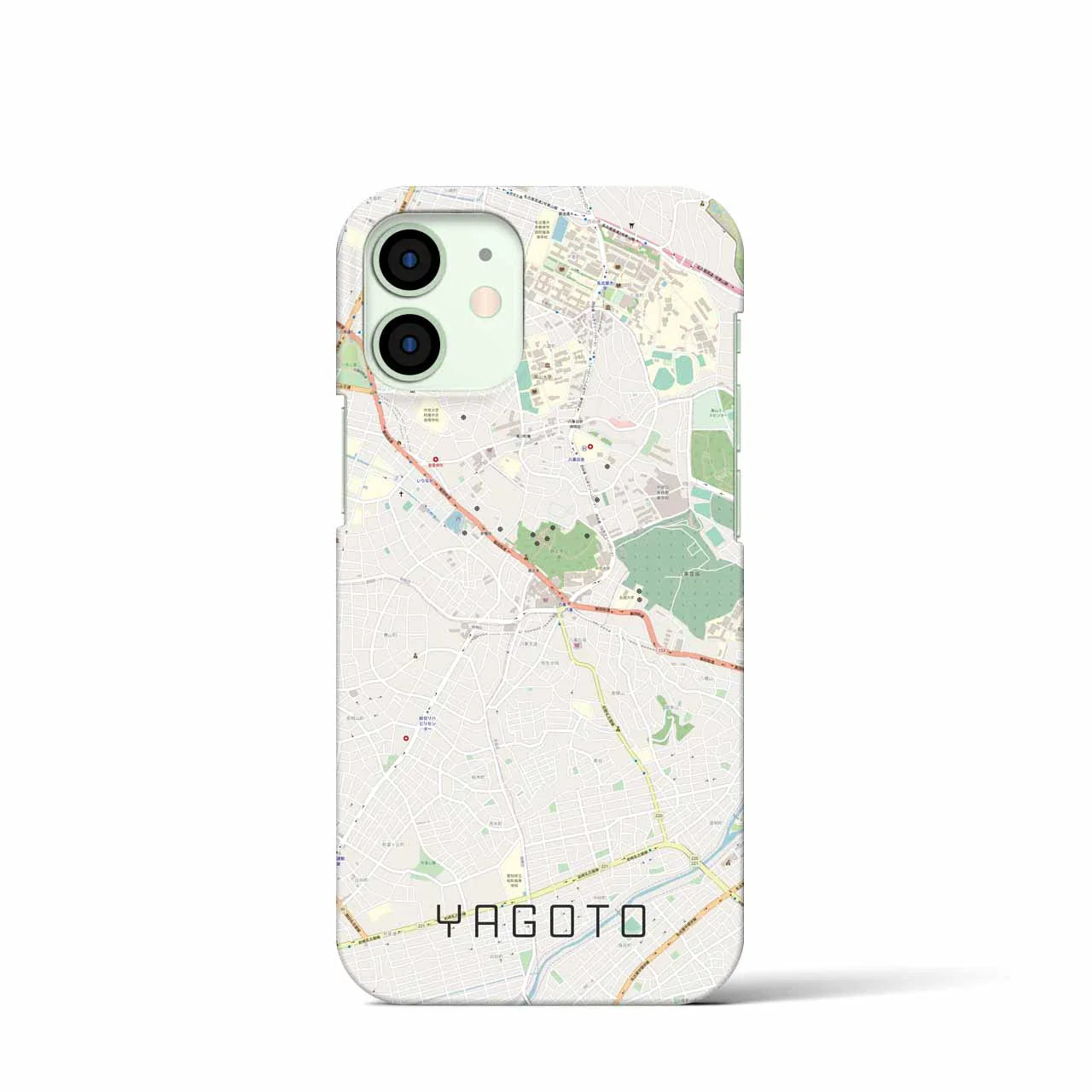 【八事(愛知県)】地図柄iPhoneケース(バックカバータイプ)