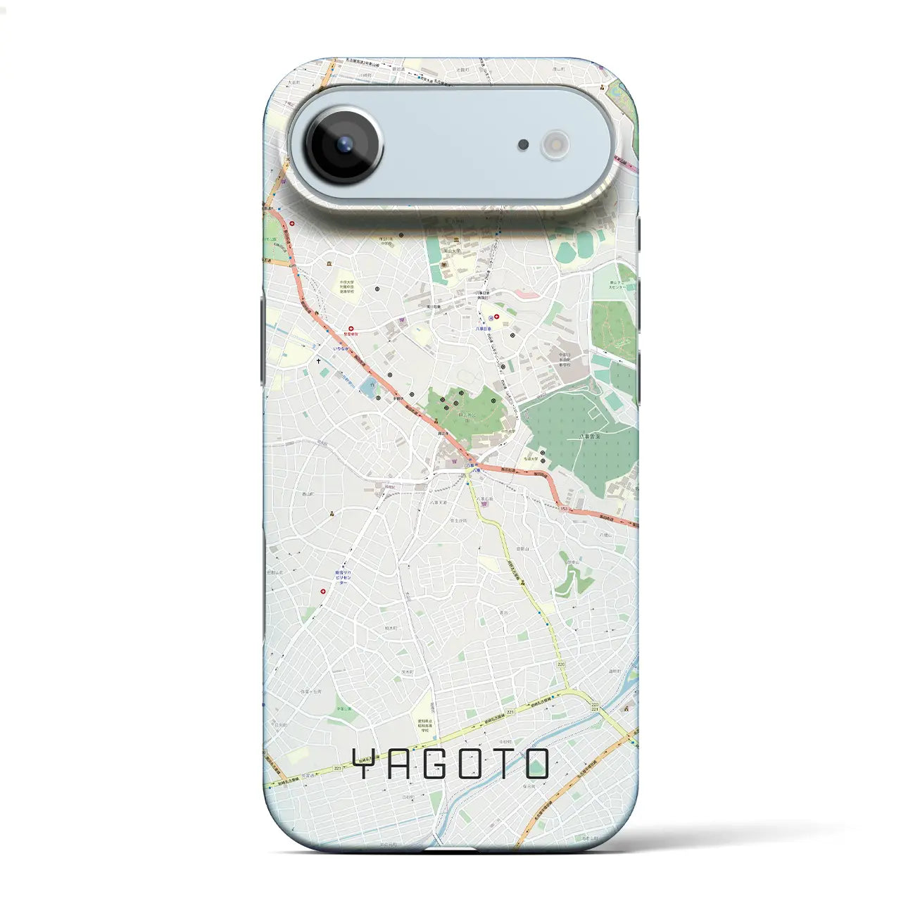 【八事(愛知県)】地図柄iPhoneケース(バックカバータイプ)