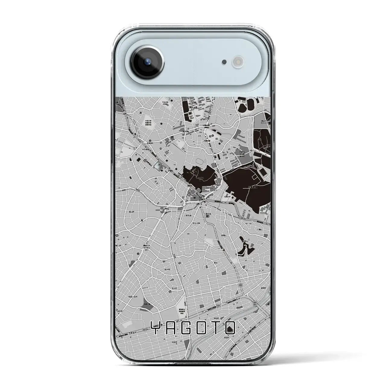 【八事(愛知県)】地図柄iPhoneケース(クリアタイプ)