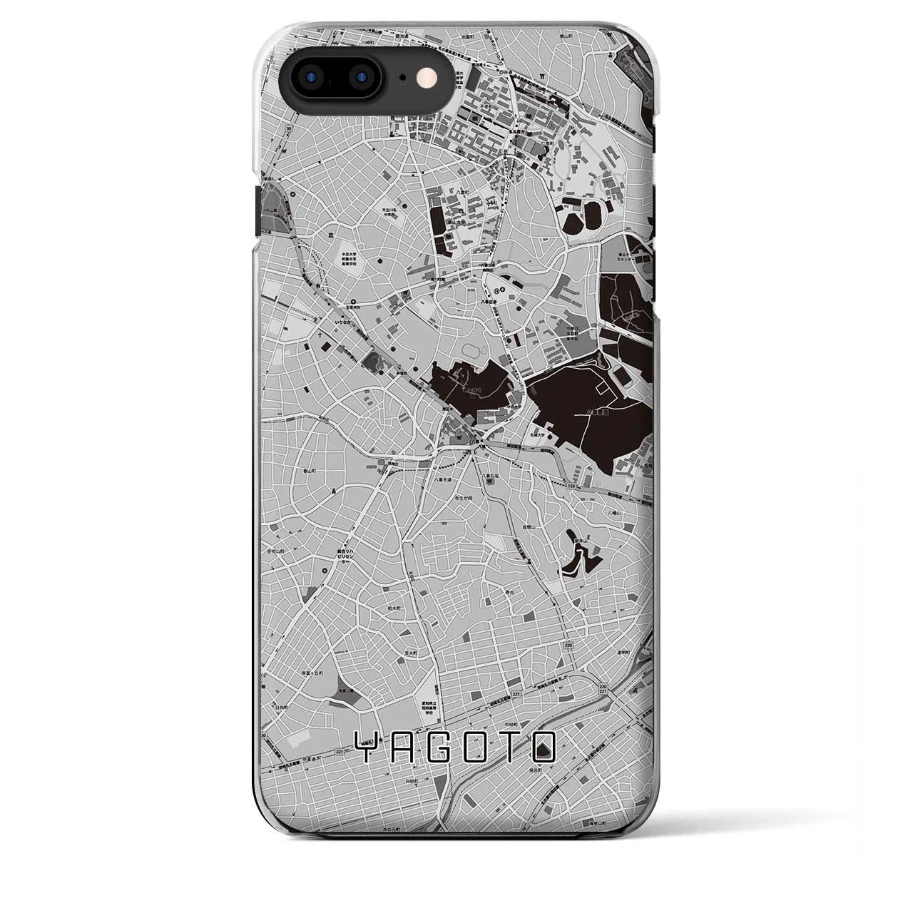 【八事(愛知県)】地図柄iPhoneケース(クリアタイプ)