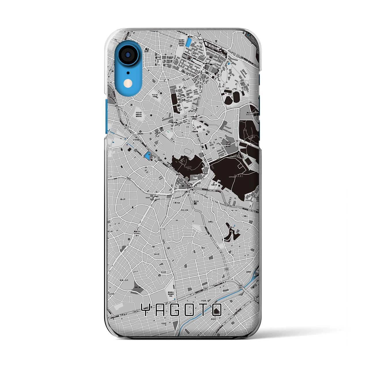 【八事(愛知県)】地図柄iPhoneケース(クリアタイプ)