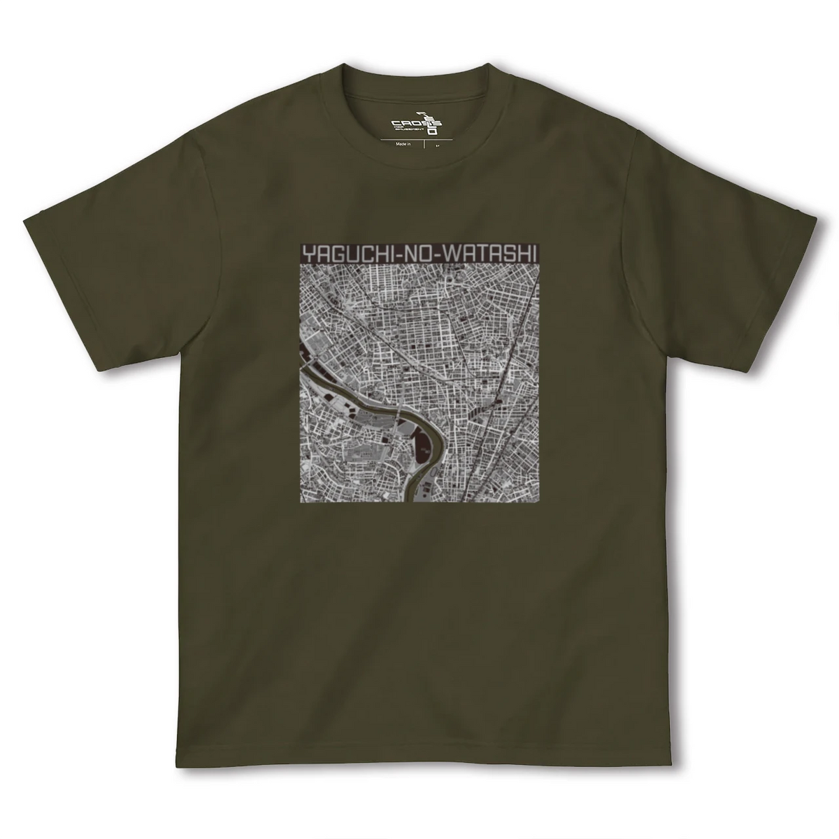 【矢口渡(東京都)】地図柄ヘビーウェイトTシャツ