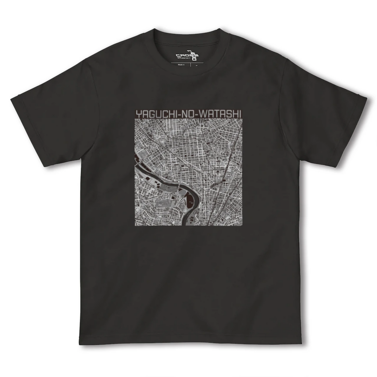 【矢口渡(東京都)】地図柄ヘビーウェイトTシャツ