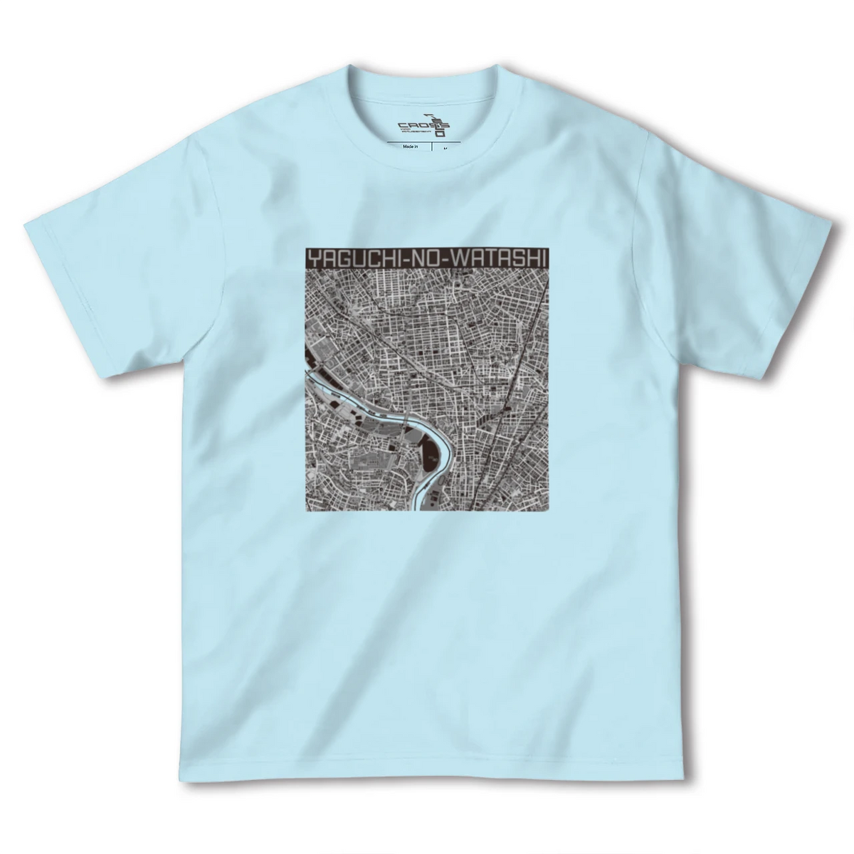 【矢口渡(東京都)】地図柄ヘビーウェイトTシャツ