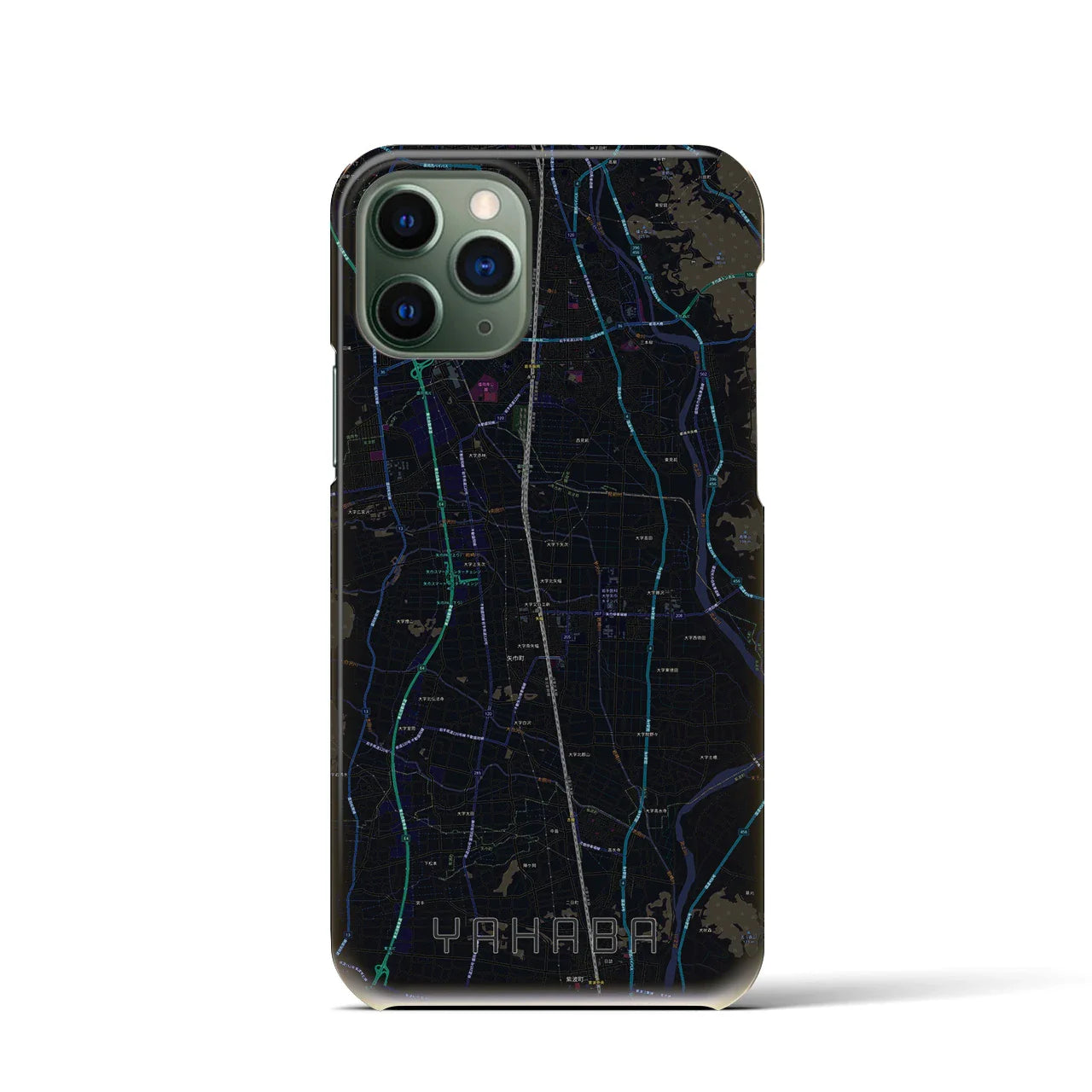 【矢巾(岩手県)】地図柄iPhoneケース(バックカバータイプ)
