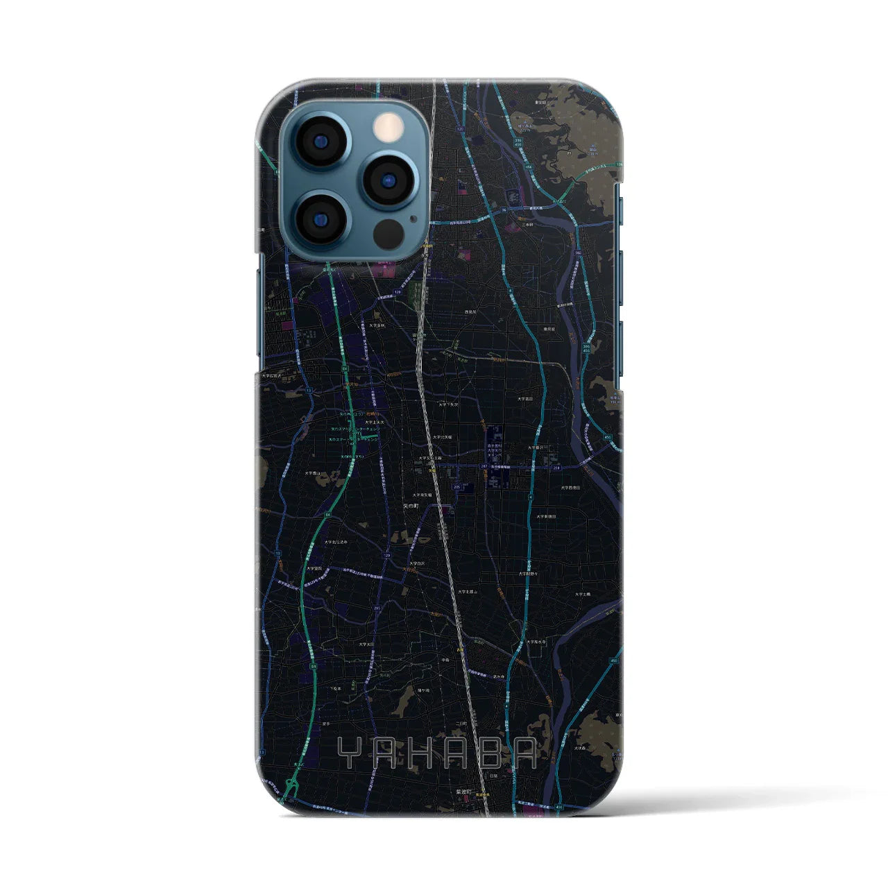 【矢巾(岩手県)】地図柄iPhoneケース(バックカバータイプ)