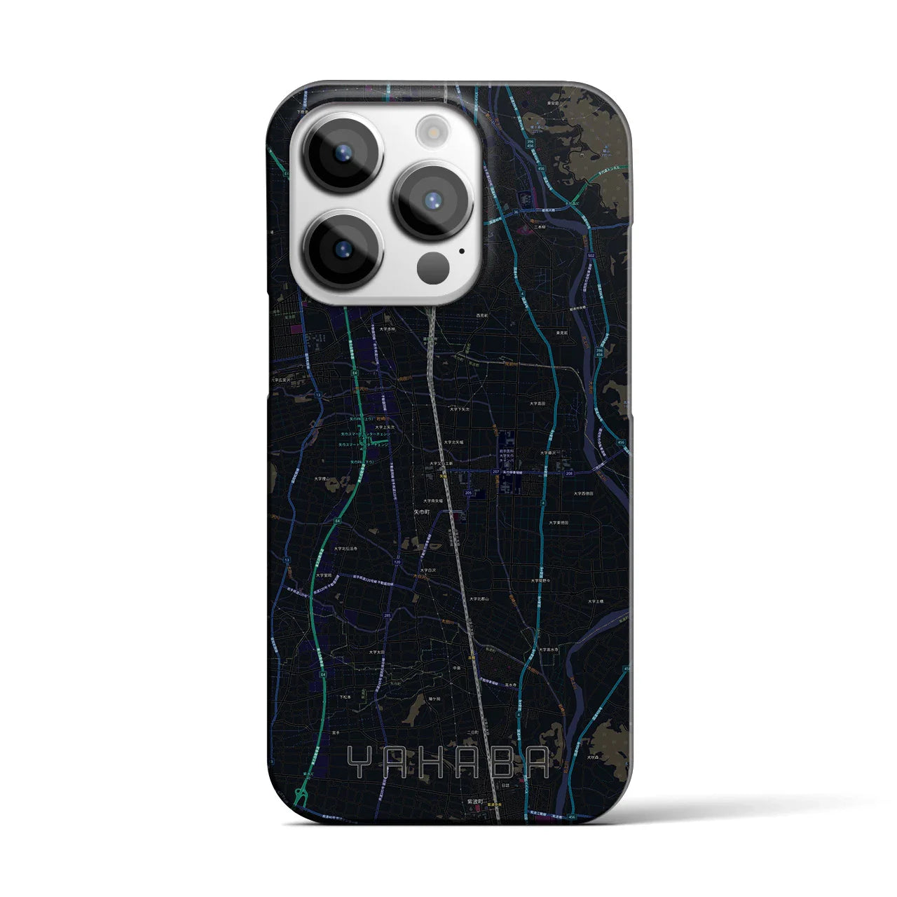 【矢巾(岩手県)】地図柄iPhoneケース(バックカバータイプ)