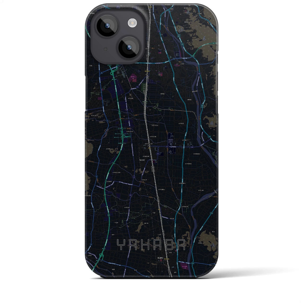 【矢巾(岩手県)】地図柄iPhoneケース(バックカバータイプ)