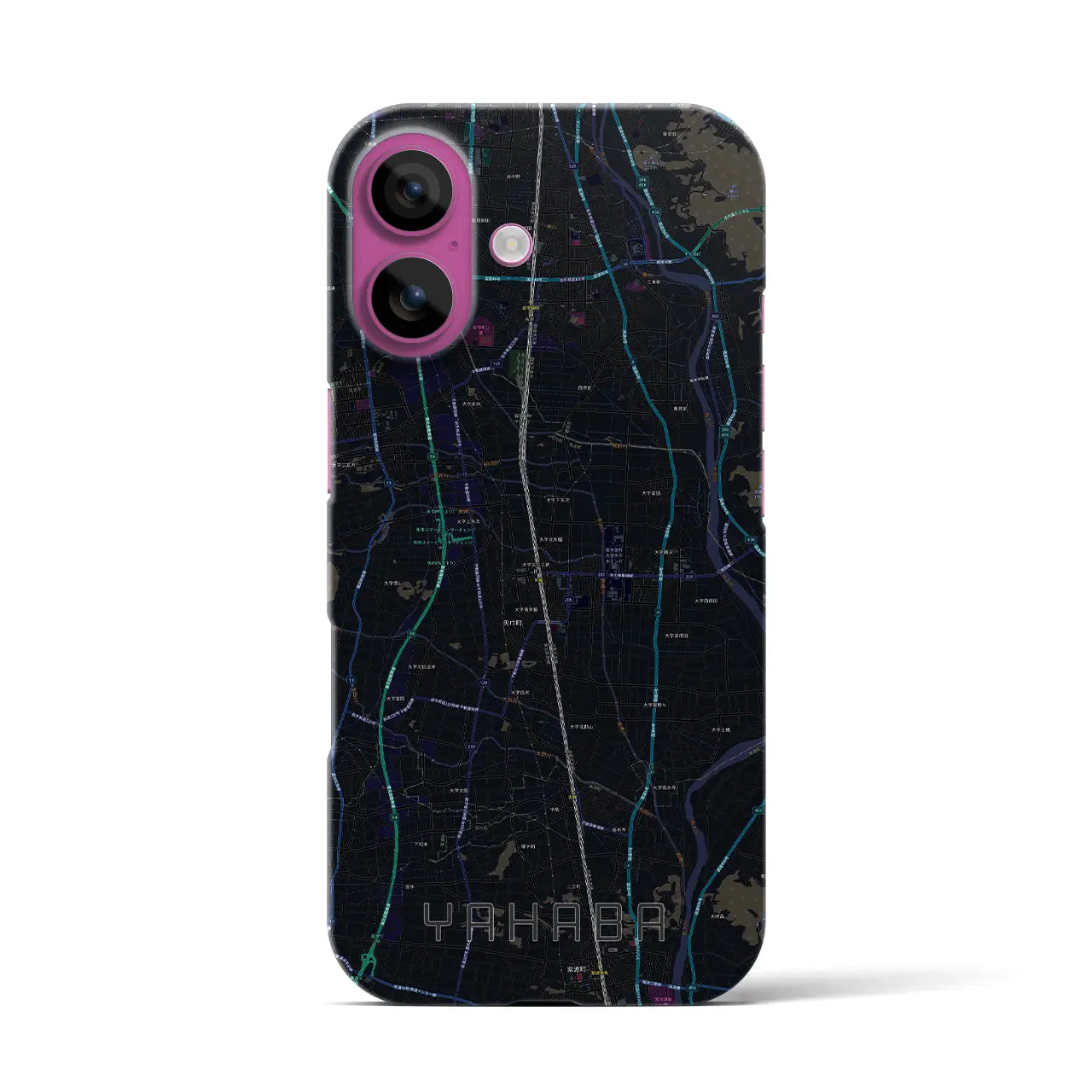 【矢巾(岩手県)】地図柄iPhoneケース(バックカバータイプ)