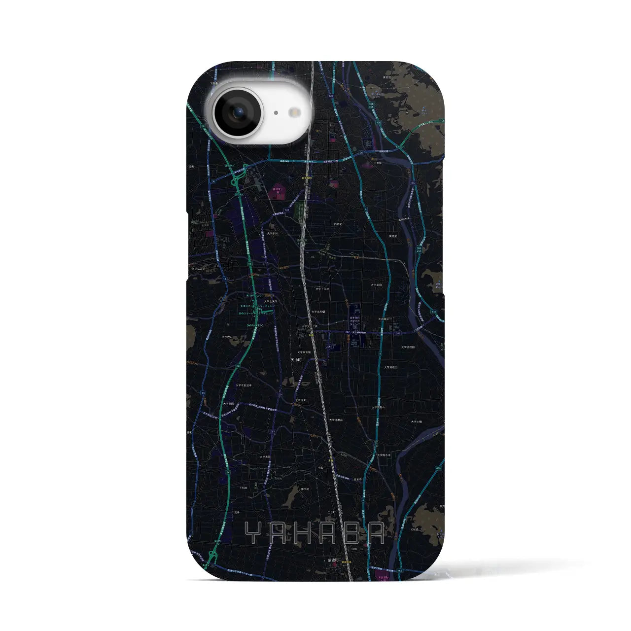 【矢巾(岩手県)】地図柄iPhoneケース(バックカバータイプ)