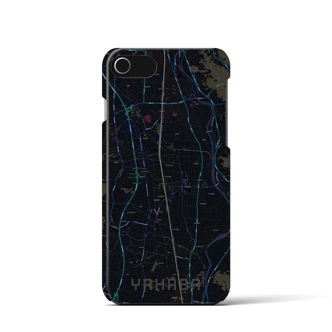 【矢巾(岩手県)】地図柄iPhoneケース(バックカバータイプ)