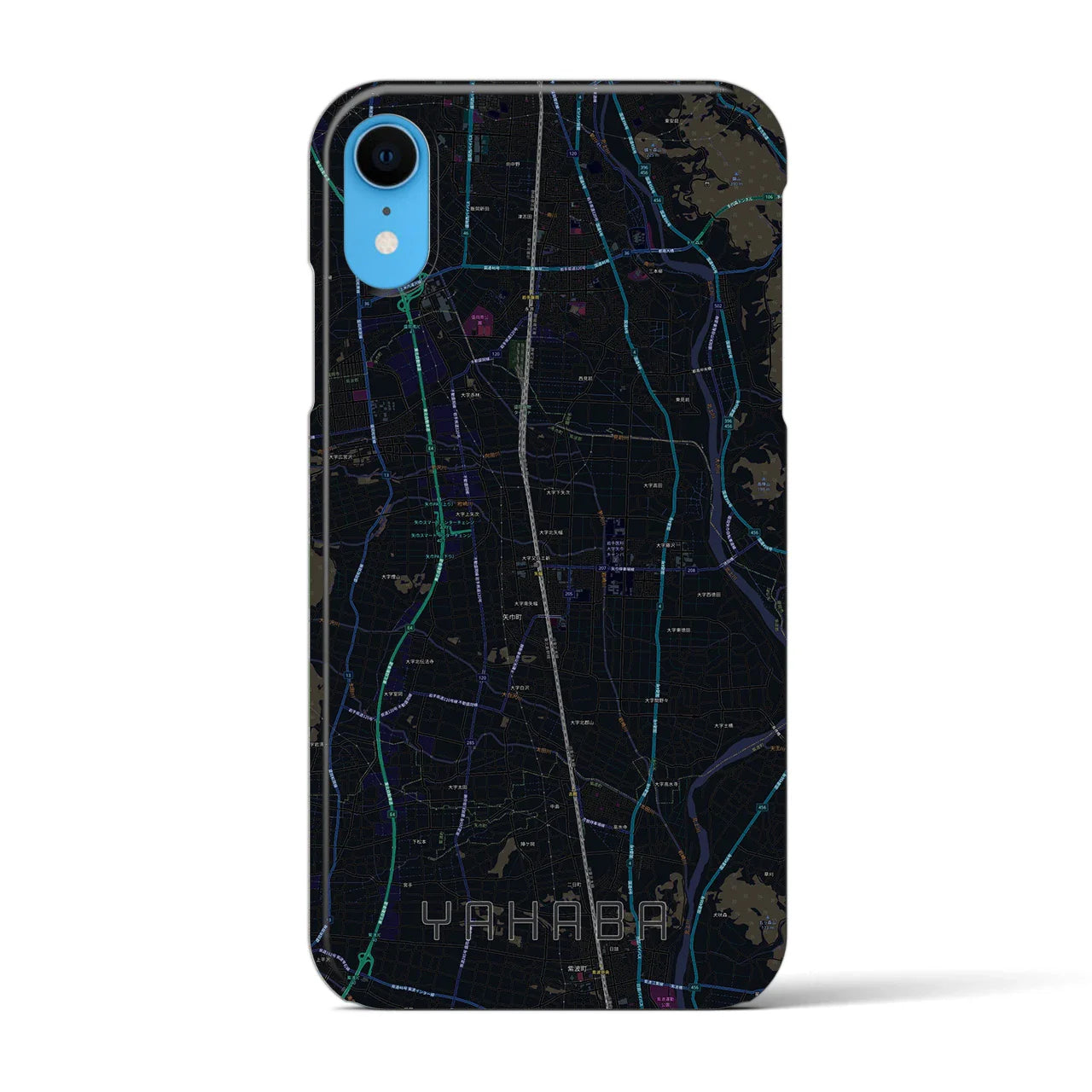 【矢巾(岩手県)】地図柄iPhoneケース(バックカバータイプ)