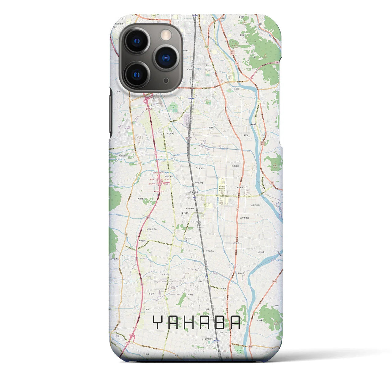 【矢巾(岩手県)】地図柄iPhoneケース(バックカバータイプ)