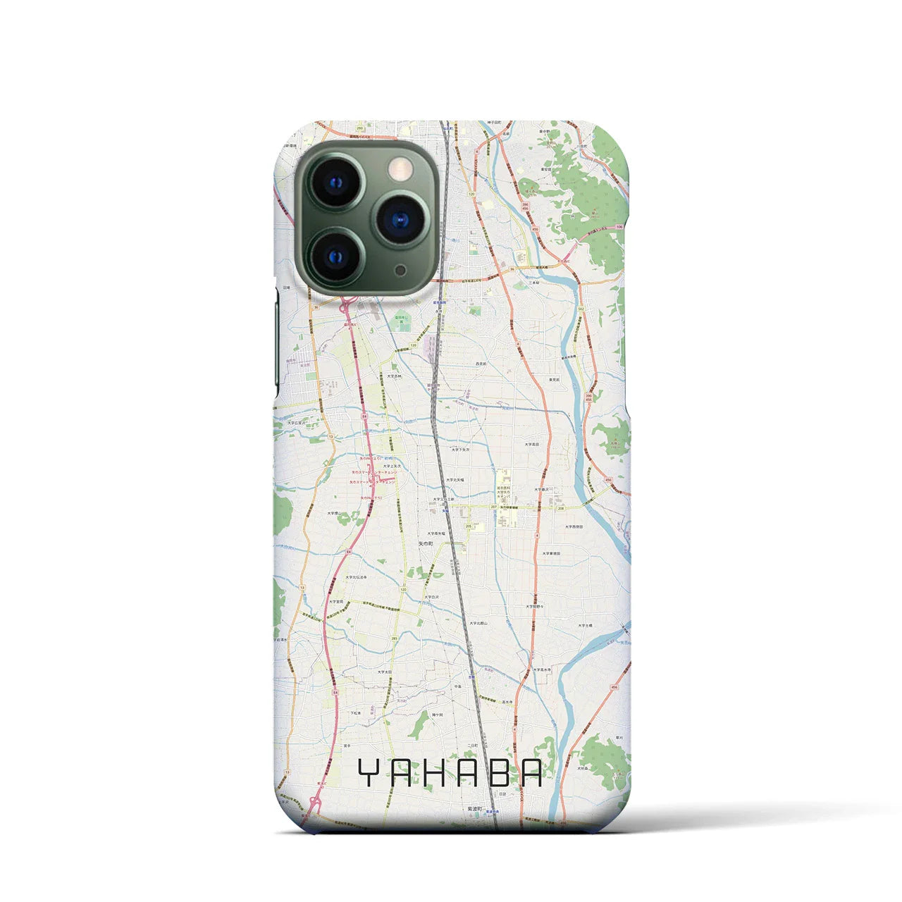 【矢巾(岩手県)】地図柄iPhoneケース(バックカバータイプ)