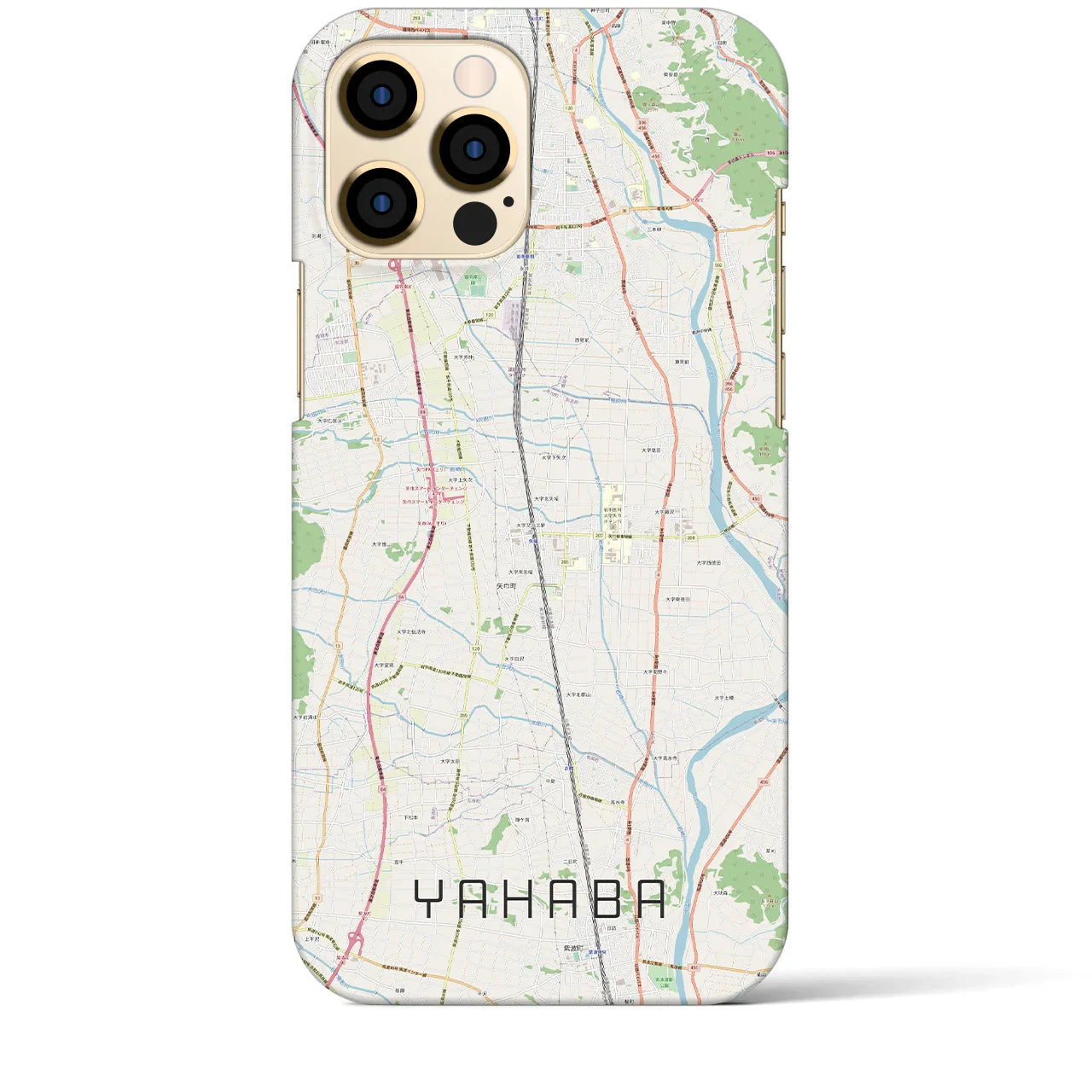 【矢巾(岩手県)】地図柄iPhoneケース(バックカバータイプ)