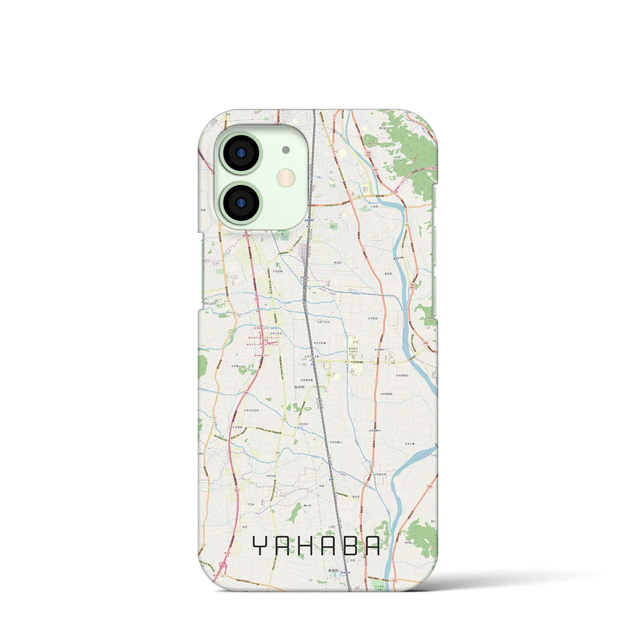 【矢巾(岩手県)】地図柄iPhoneケース(バックカバータイプ)
