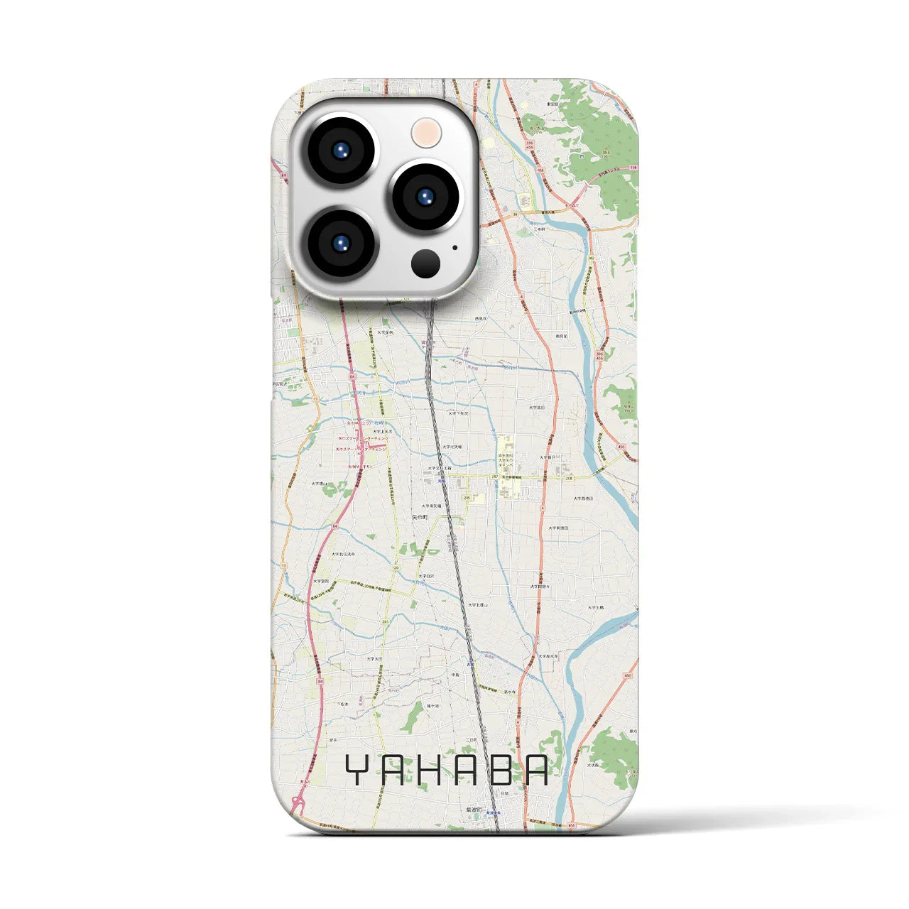 【矢巾(岩手県)】地図柄iPhoneケース(バックカバータイプ)