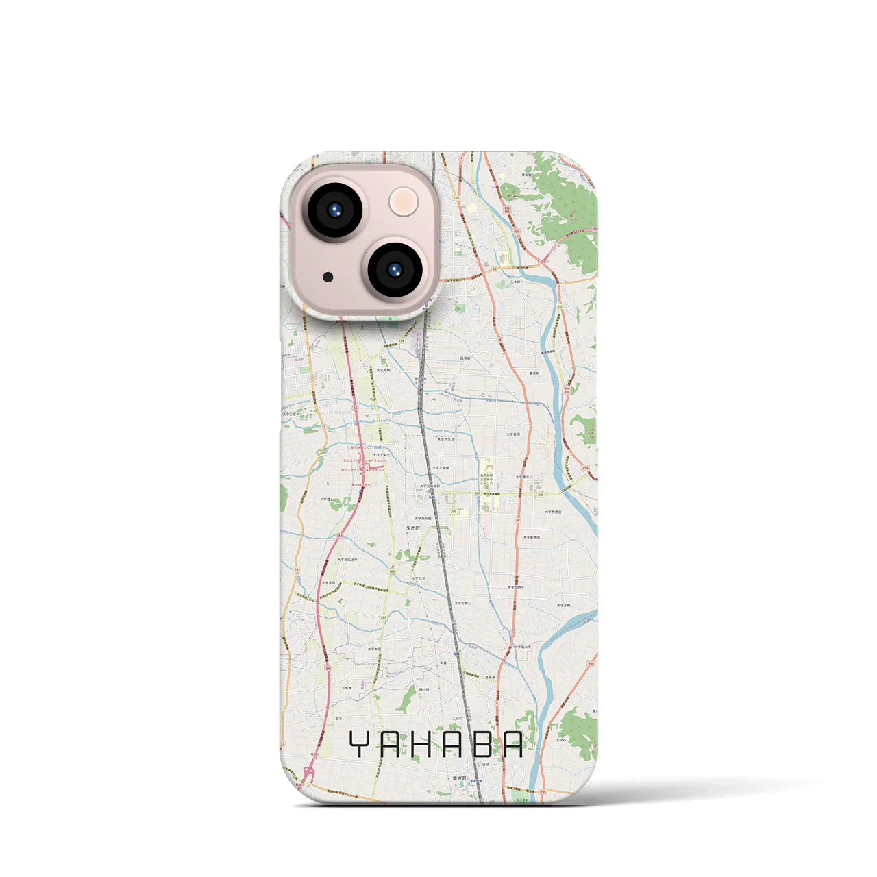 【矢巾(岩手県)】地図柄iPhoneケース(バックカバータイプ)