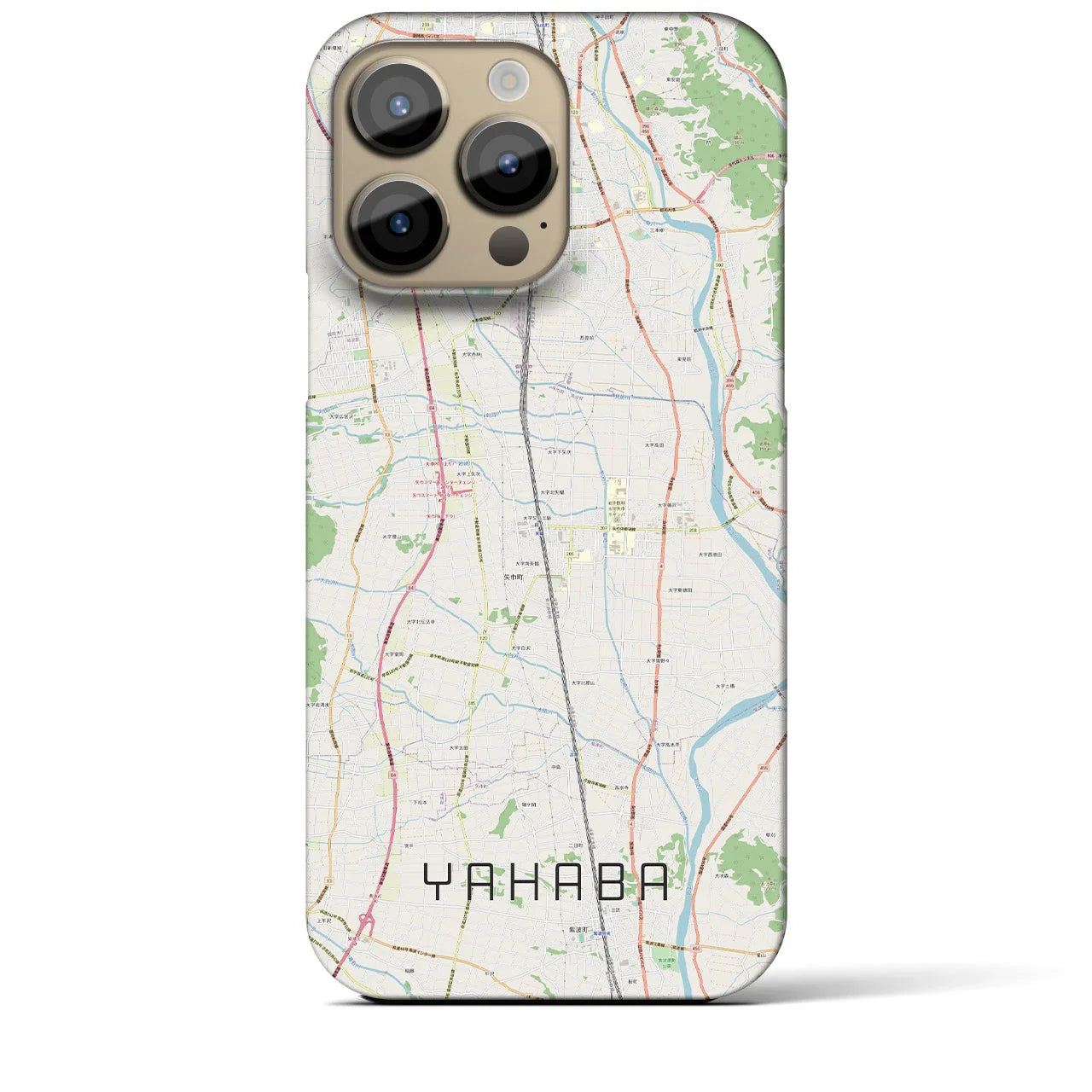 【矢巾(岩手県)】地図柄iPhoneケース(バックカバータイプ)