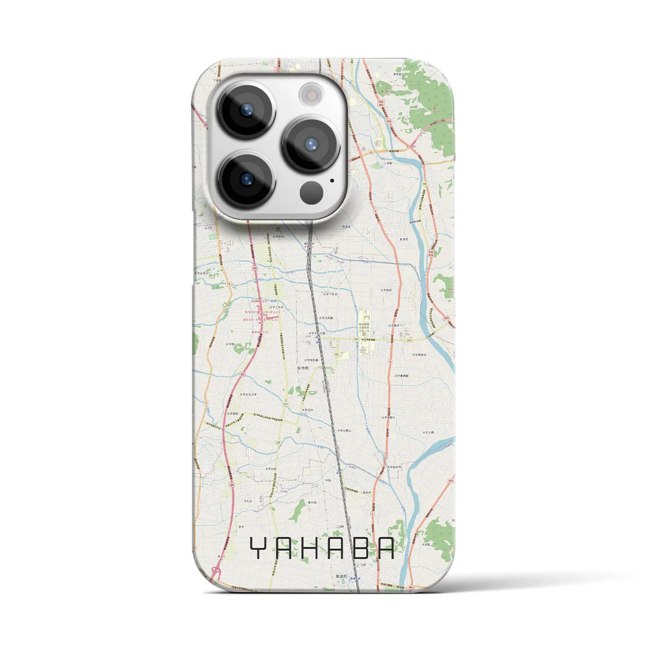 【矢巾(岩手県)】地図柄iPhoneケース(バックカバータイプ)