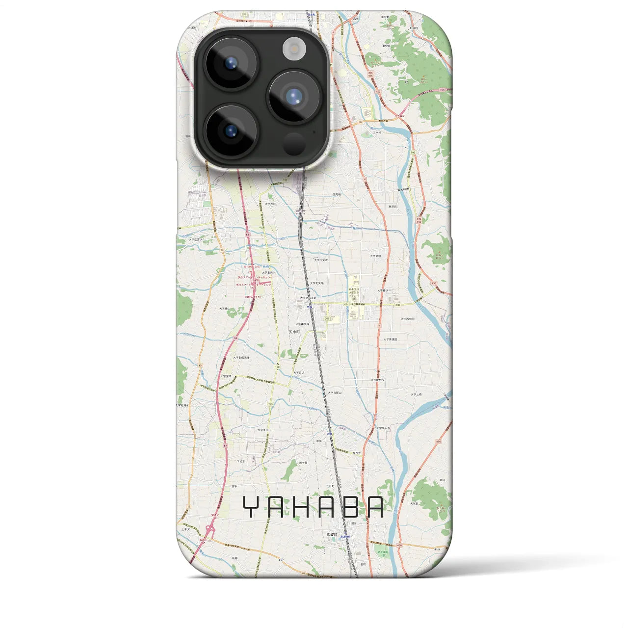 【矢巾(岩手県)】地図柄iPhoneケース(バックカバータイプ)