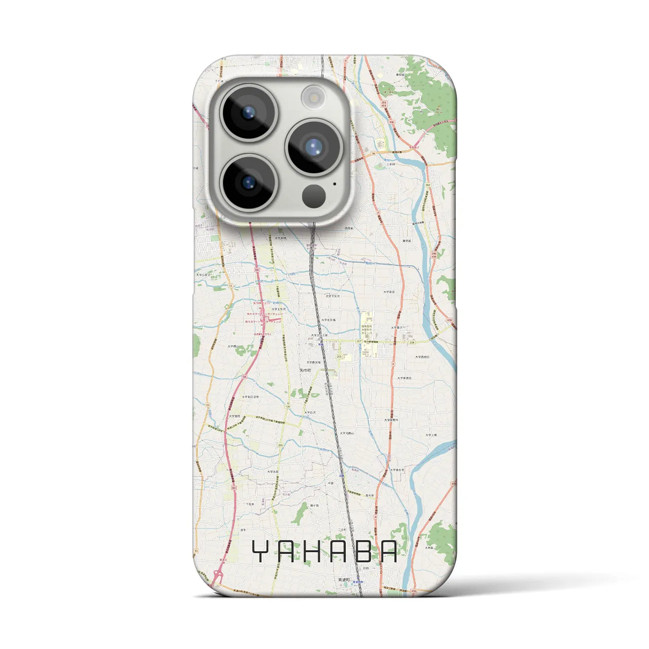 【矢巾(岩手県)】地図柄iPhoneケース(バックカバータイプ)