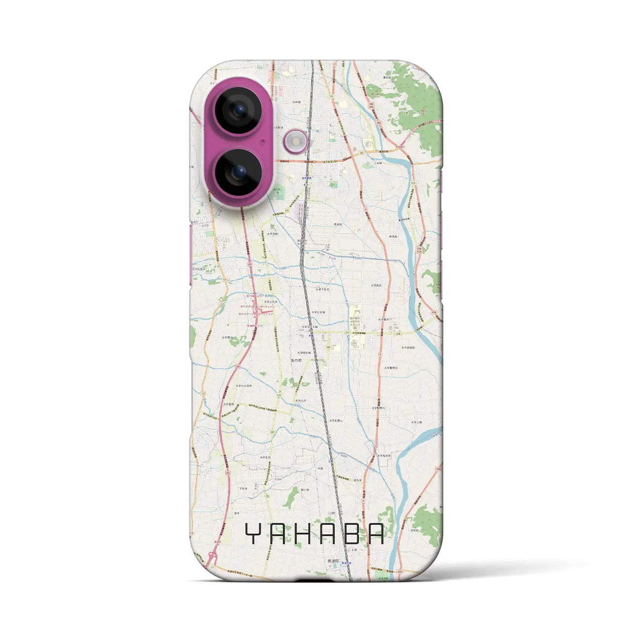 【矢巾(岩手県)】地図柄iPhoneケース(バックカバータイプ)