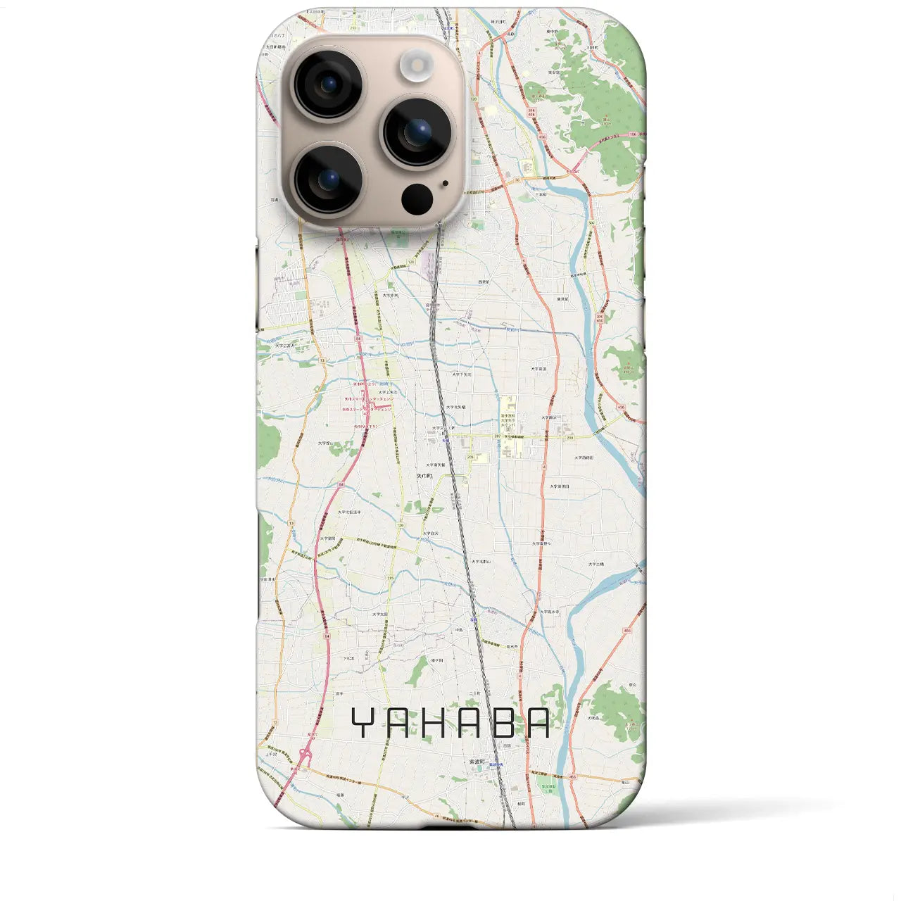 【矢巾(岩手県)】地図柄iPhoneケース(バックカバータイプ)