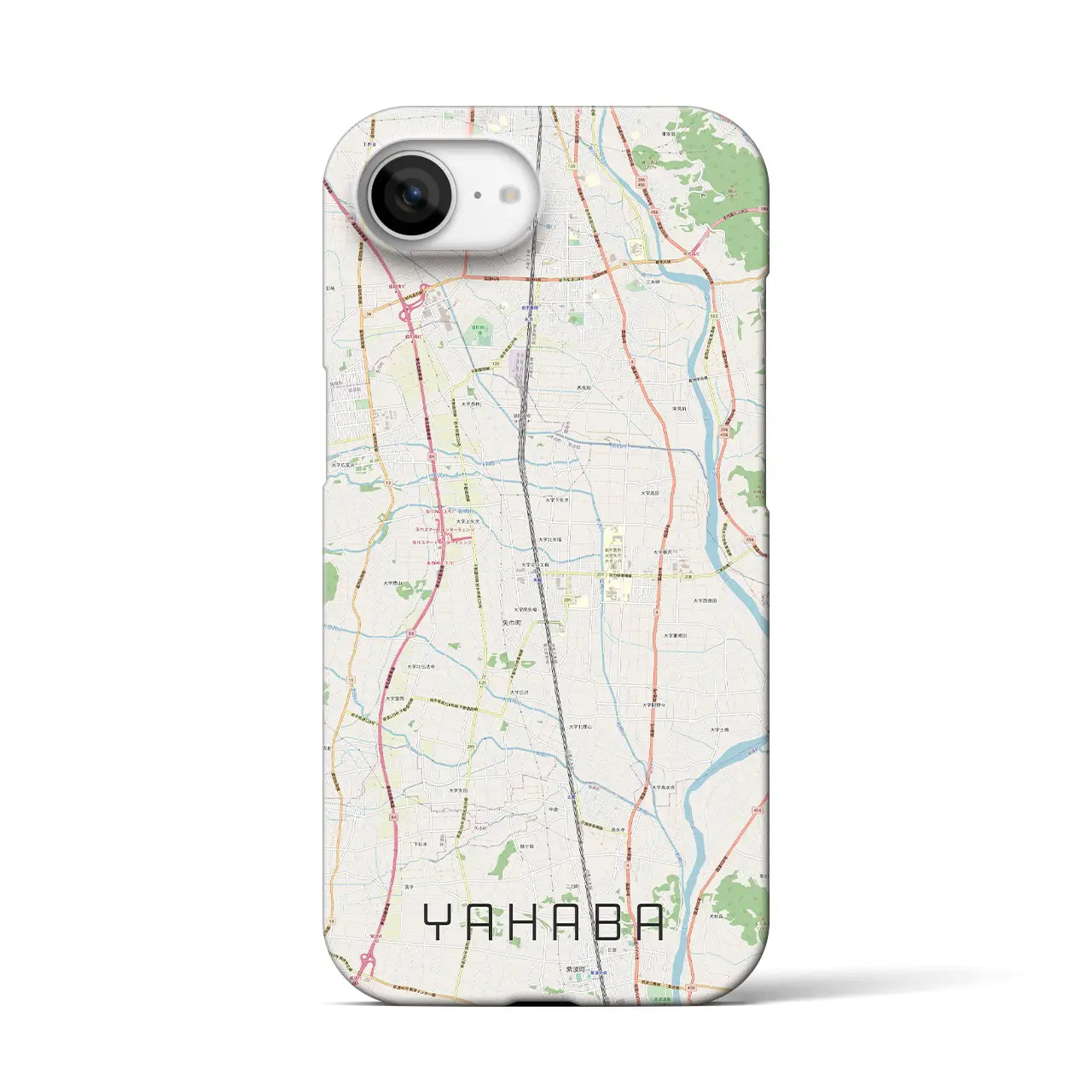 【矢巾(岩手県)】地図柄iPhoneケース(バックカバータイプ)